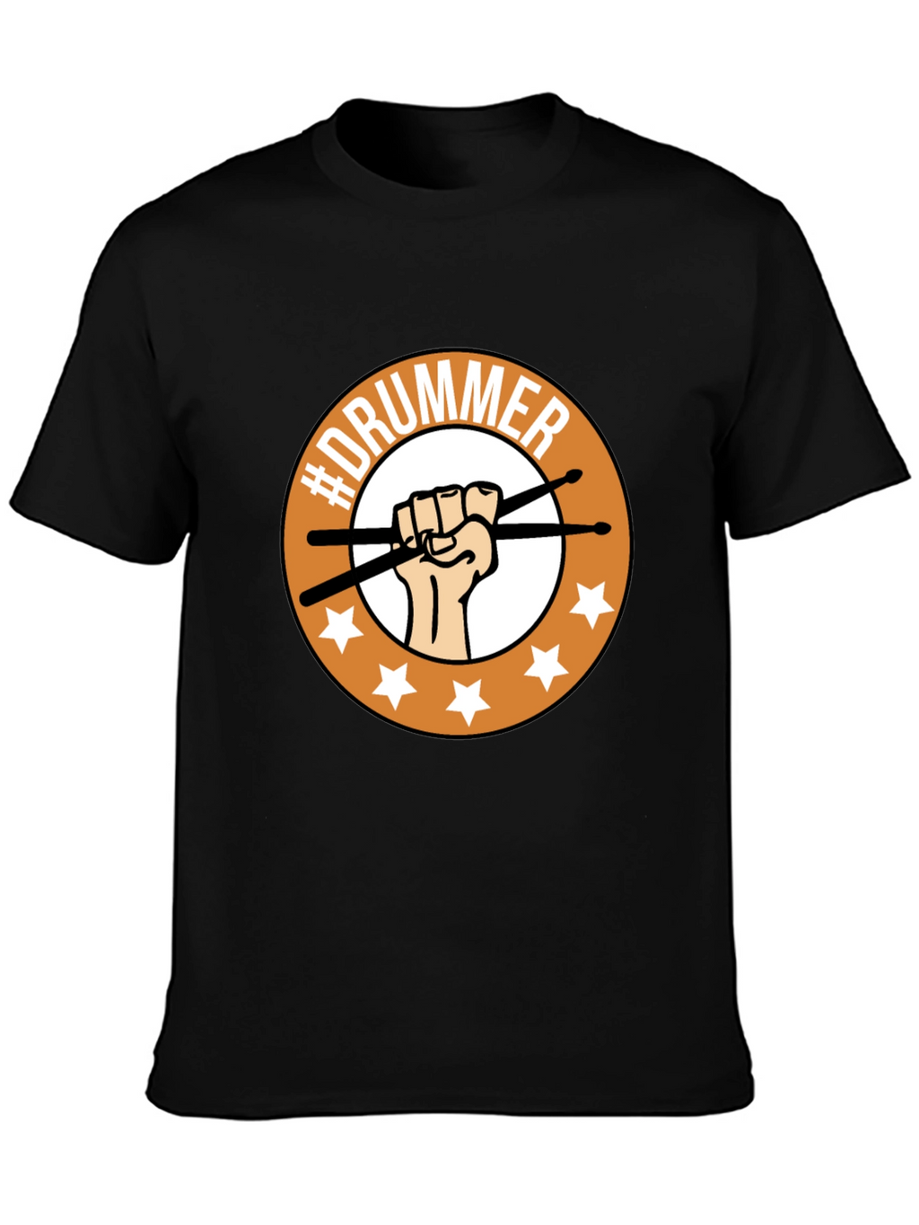 Drummer T-Shirt - Fist & Sticks Graphic Tee