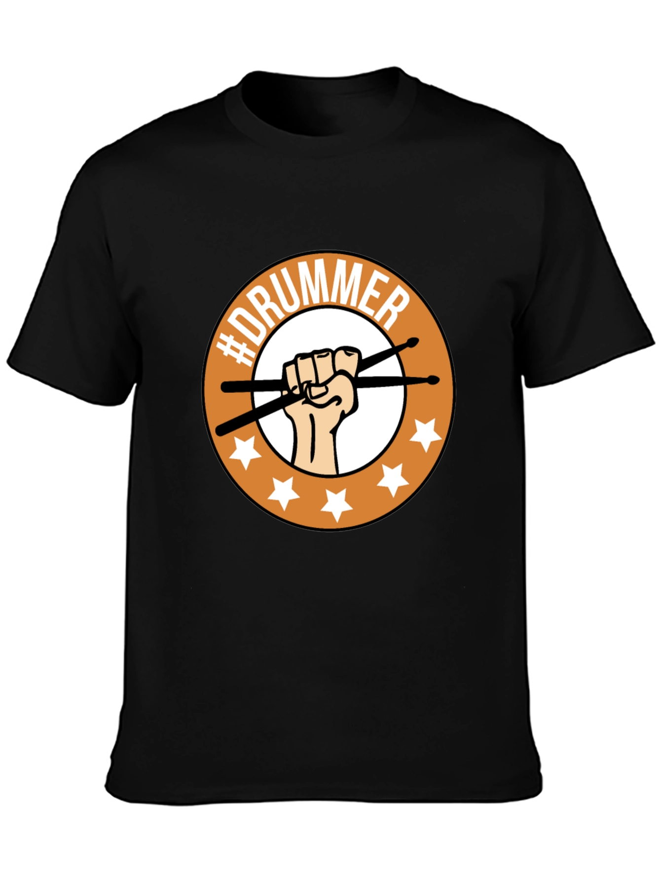 Drummer T-Shirt - Fist & Sticks Graphic Tee