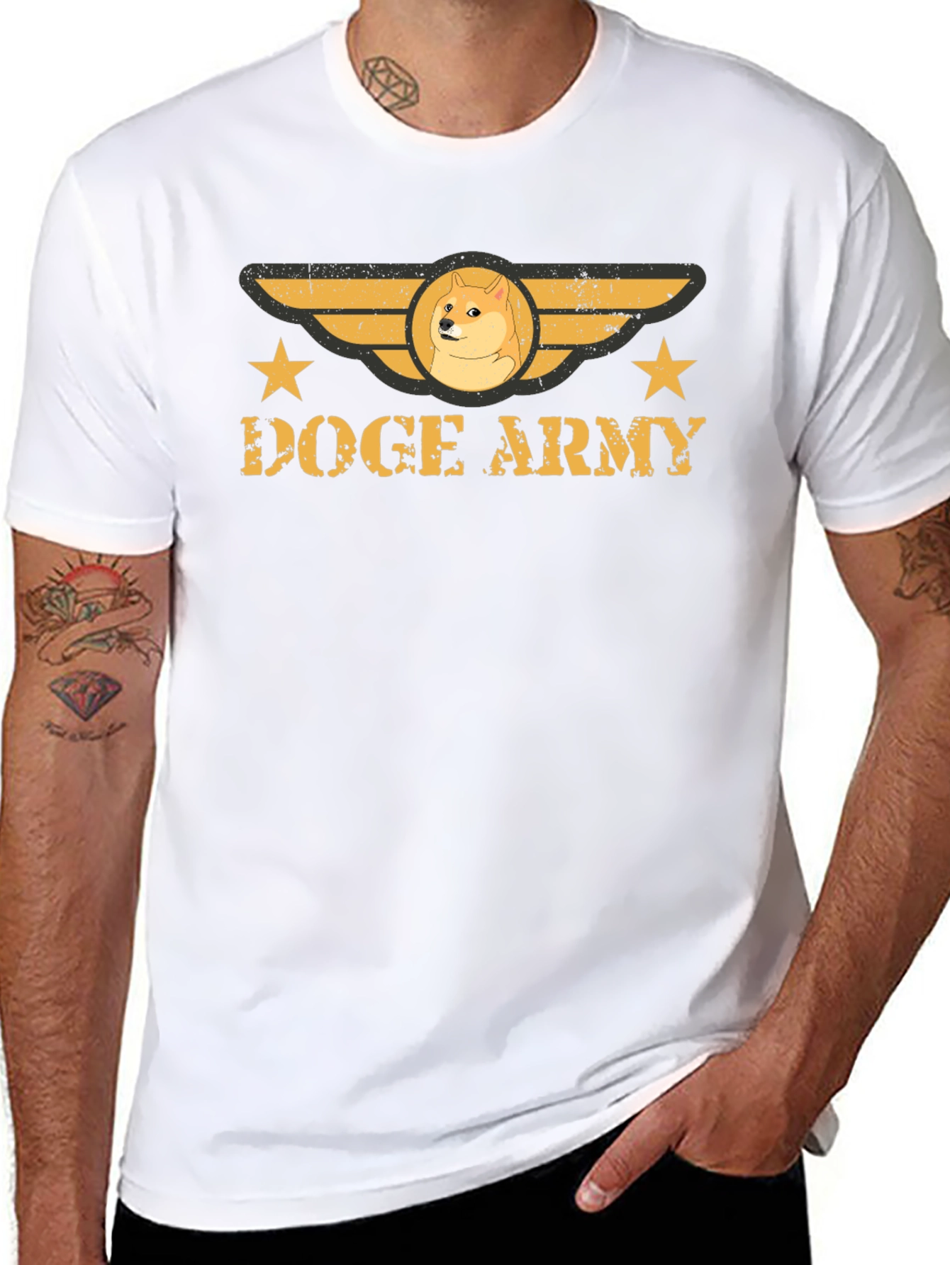 Doge Army Graphic Tee - Meme Crypto T-Shirt