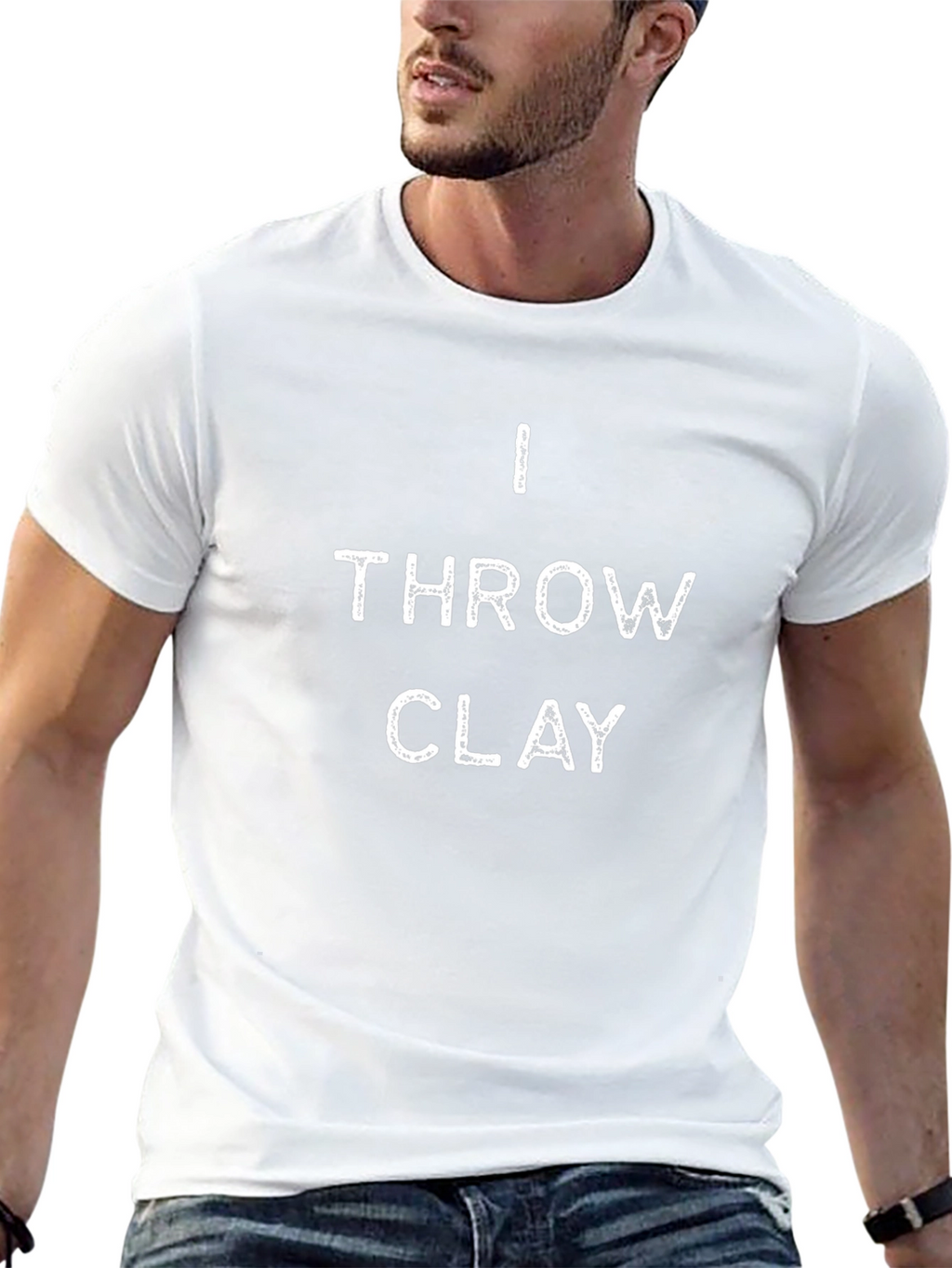 I Throw Clay Black T-Shirt