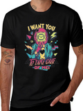 Retro Tamagotchi Style Graphic T-Shirt