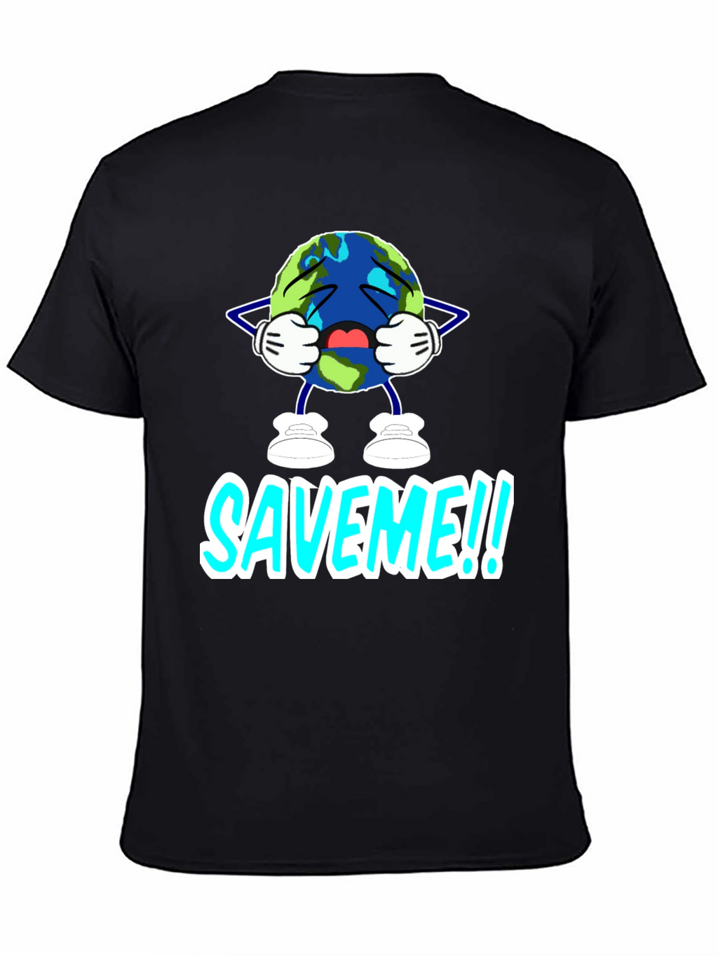 Save Me Graphic T-Shirt - Black