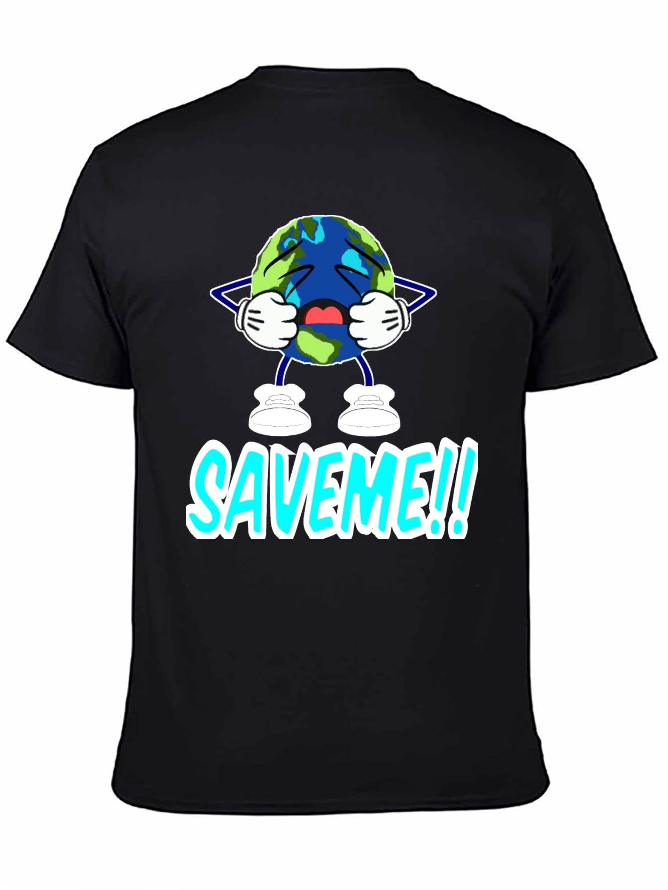 Save Me Graphic T-Shirt - Black