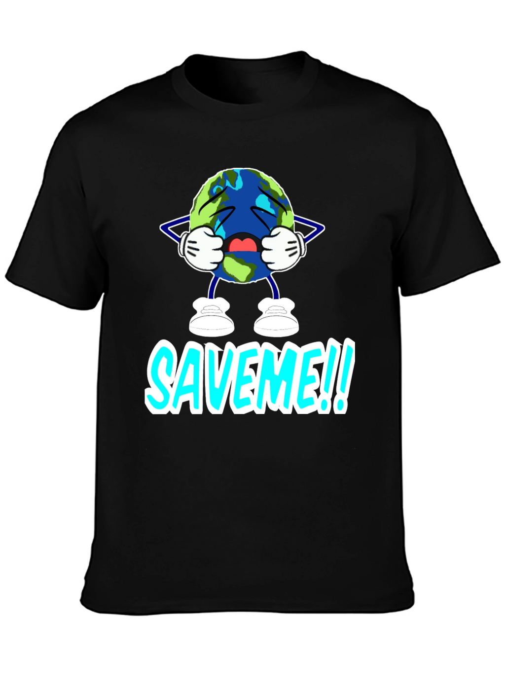 Save Me Graphic T-Shirt - Black