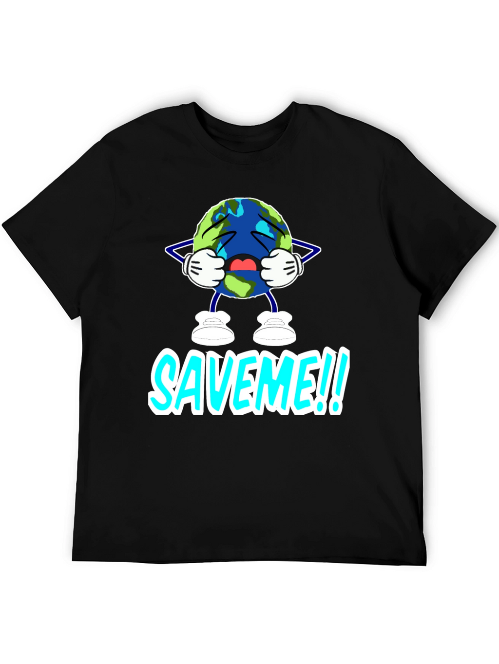 Save Me Graphic T-Shirt - Black