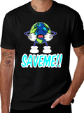 Save Me Graphic T-Shirt - Black