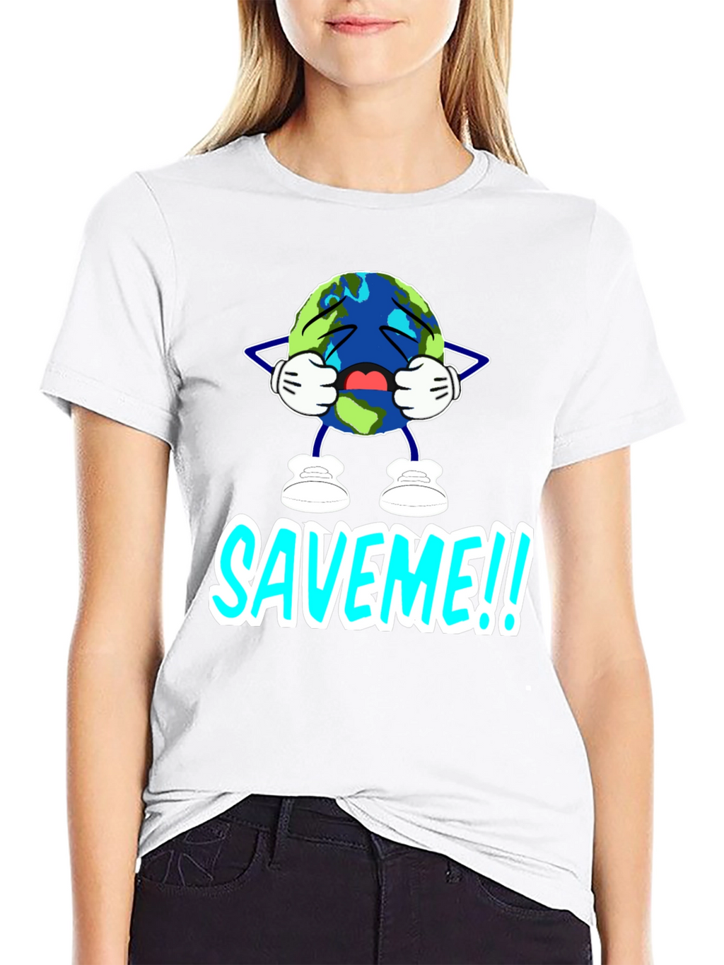 Save Me Graphic T-Shirt - Black
