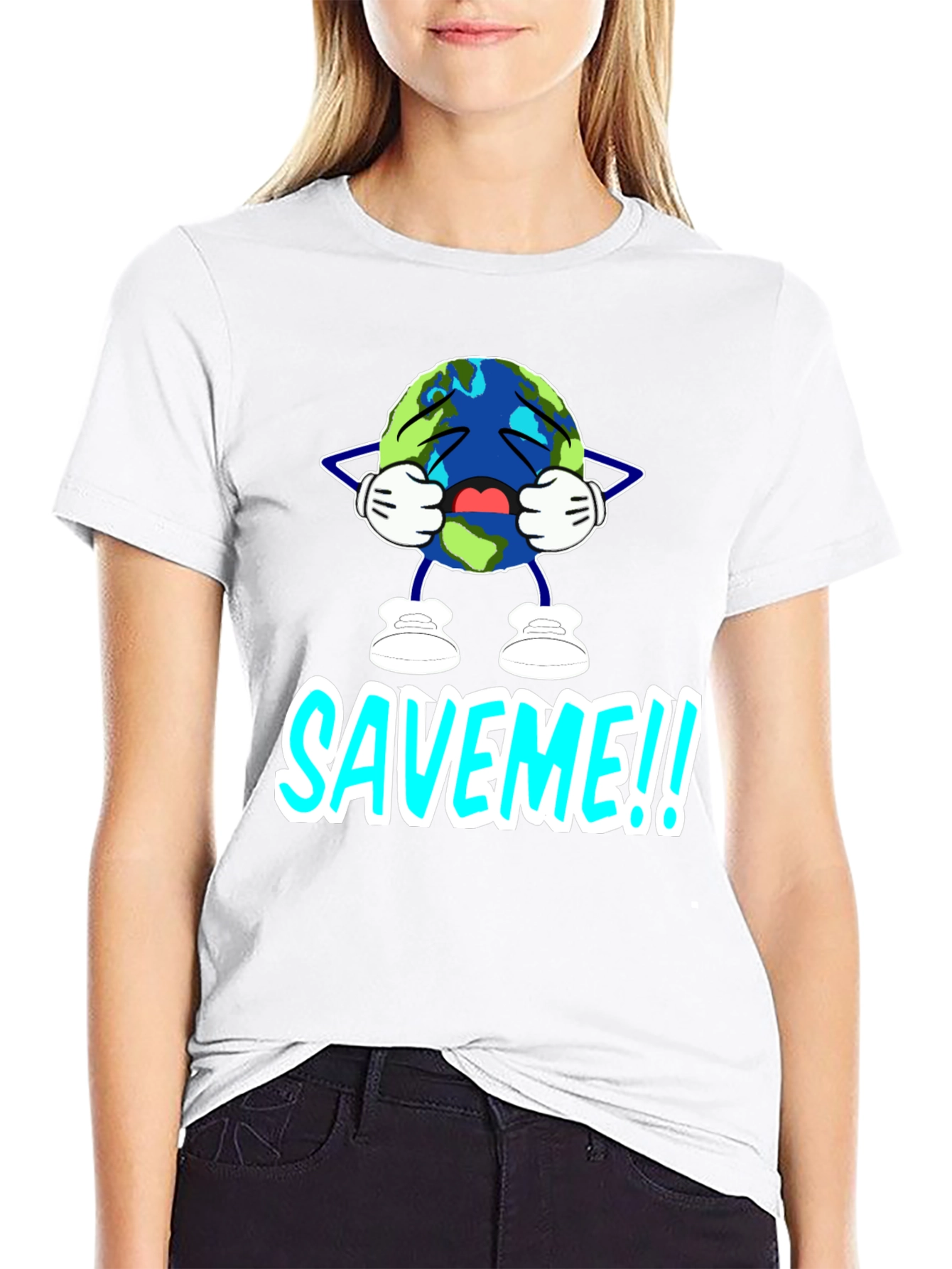 Save Me Graphic T-Shirt - Black