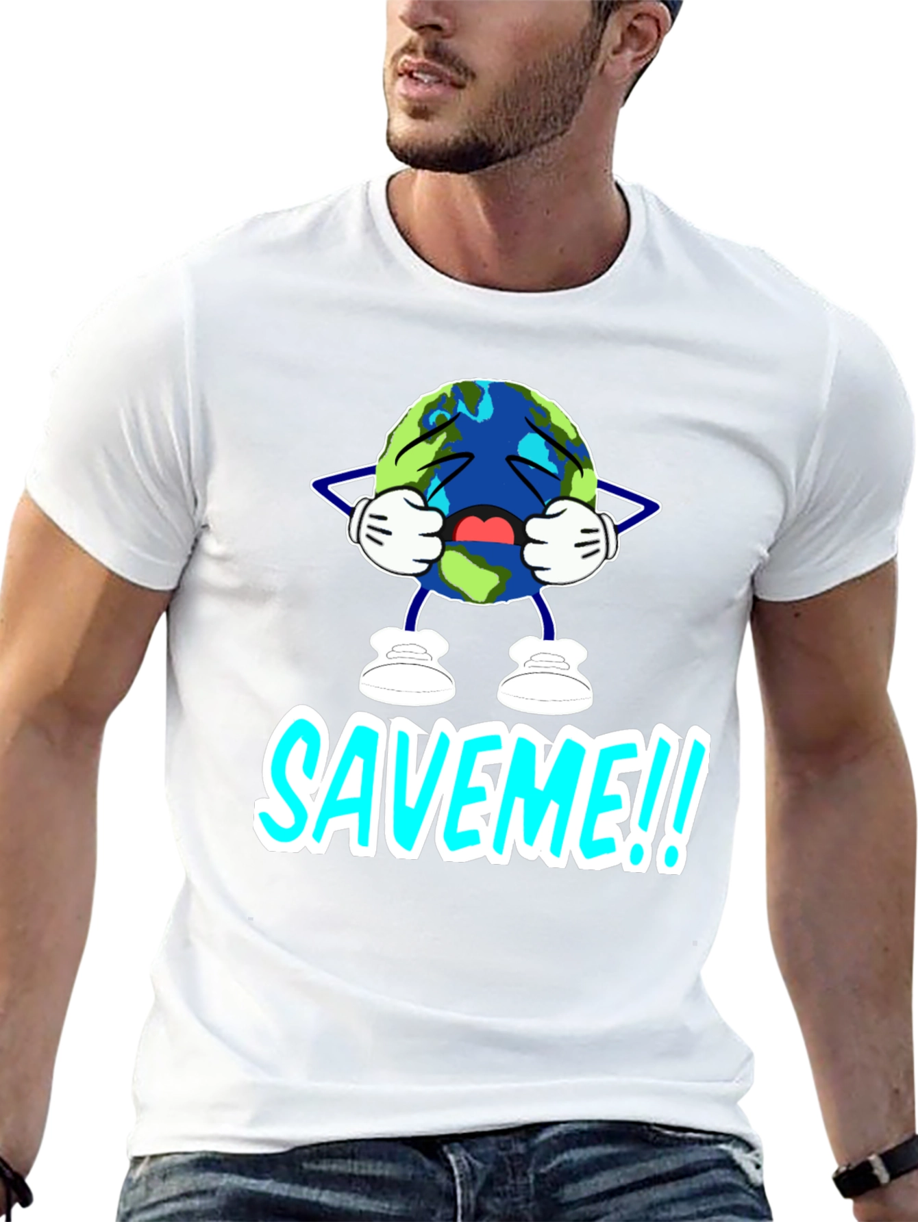 Save Me Graphic T-Shirt - Black