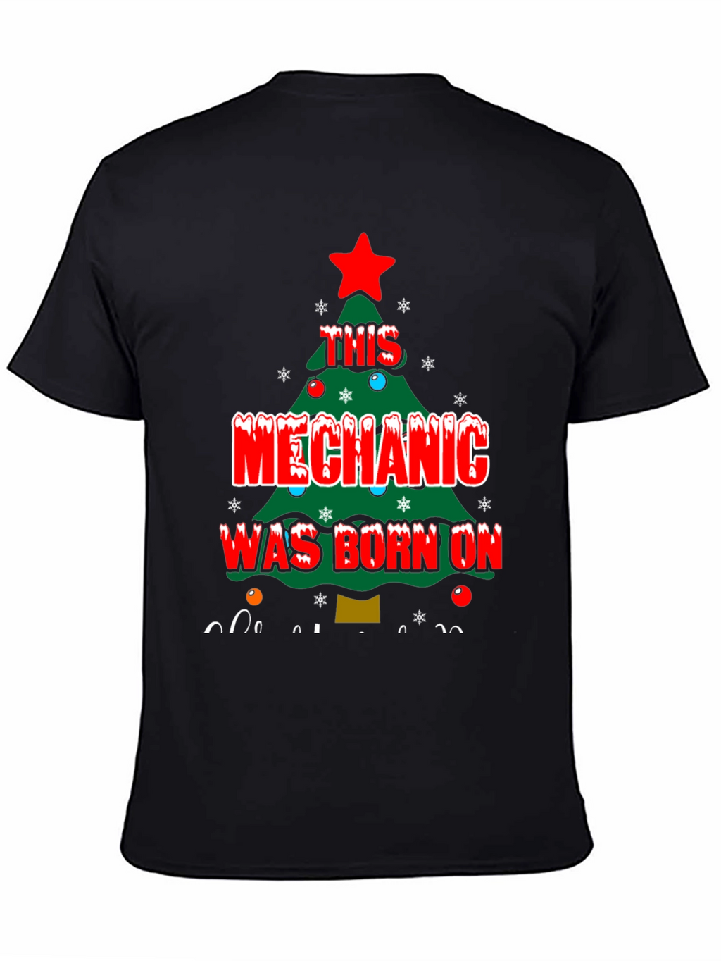 Mechanic Christmas Tree T-Shirt