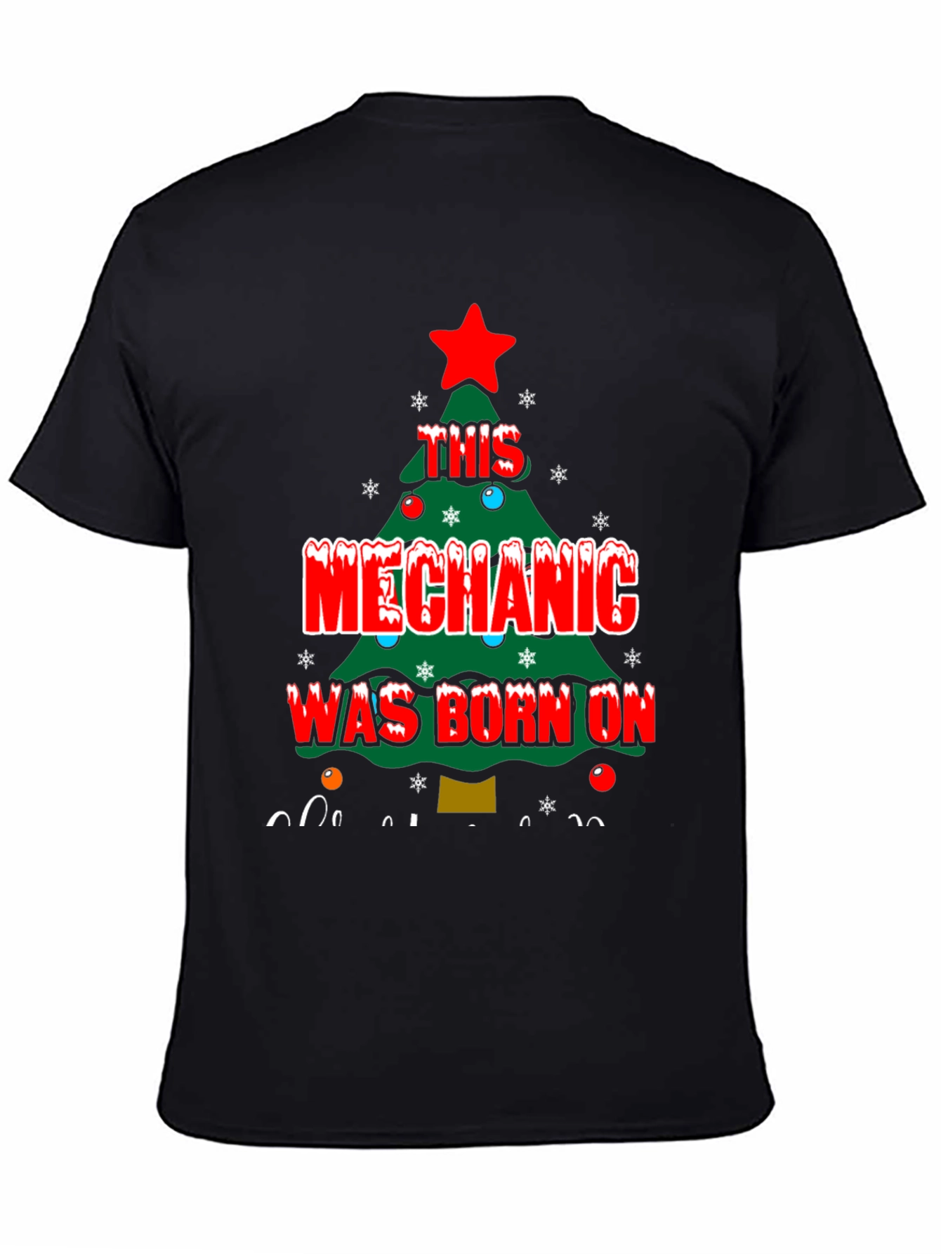 Mechanic Christmas Tree T-Shirt
