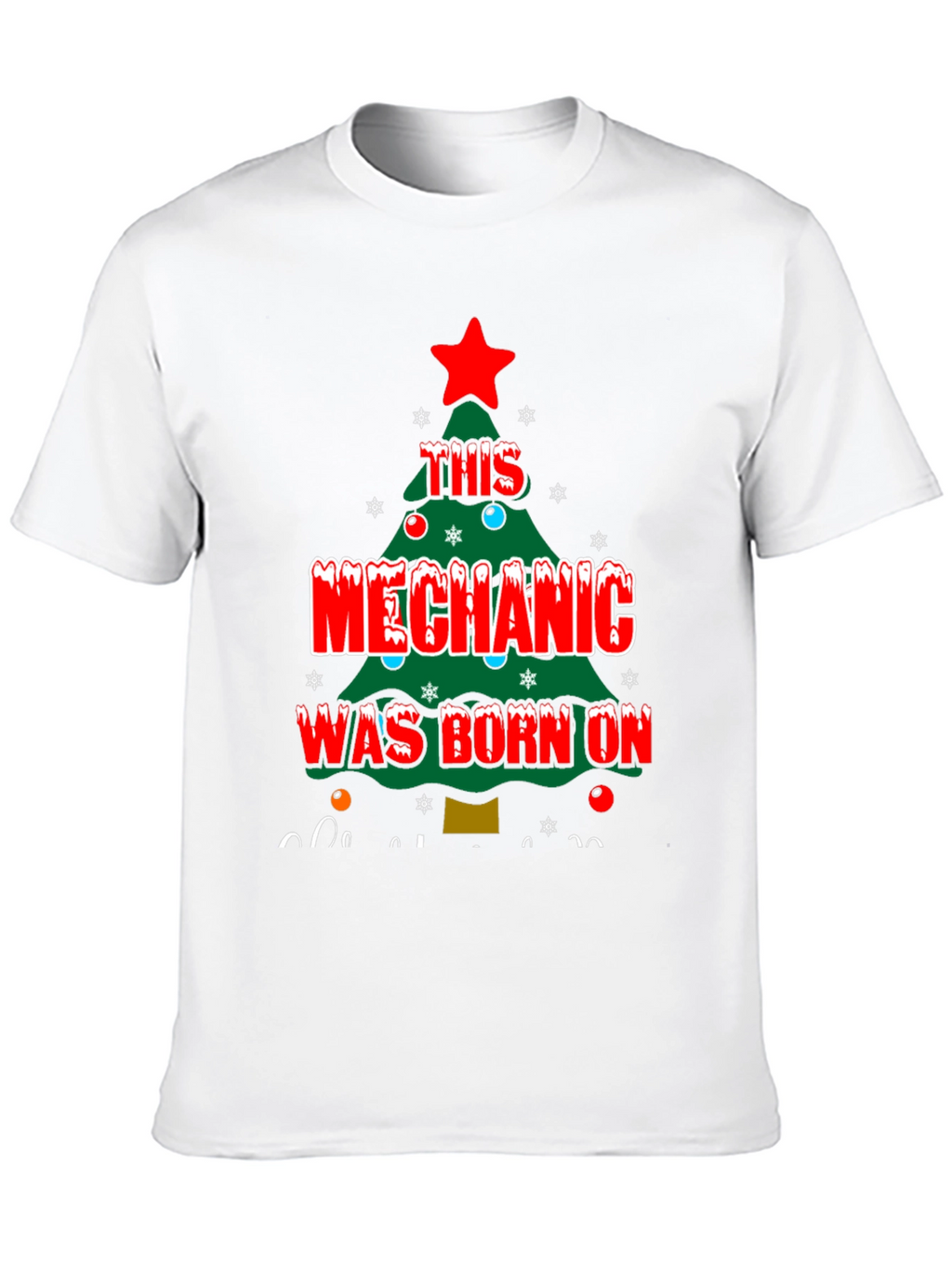 Mechanic Christmas Tree T-Shirt