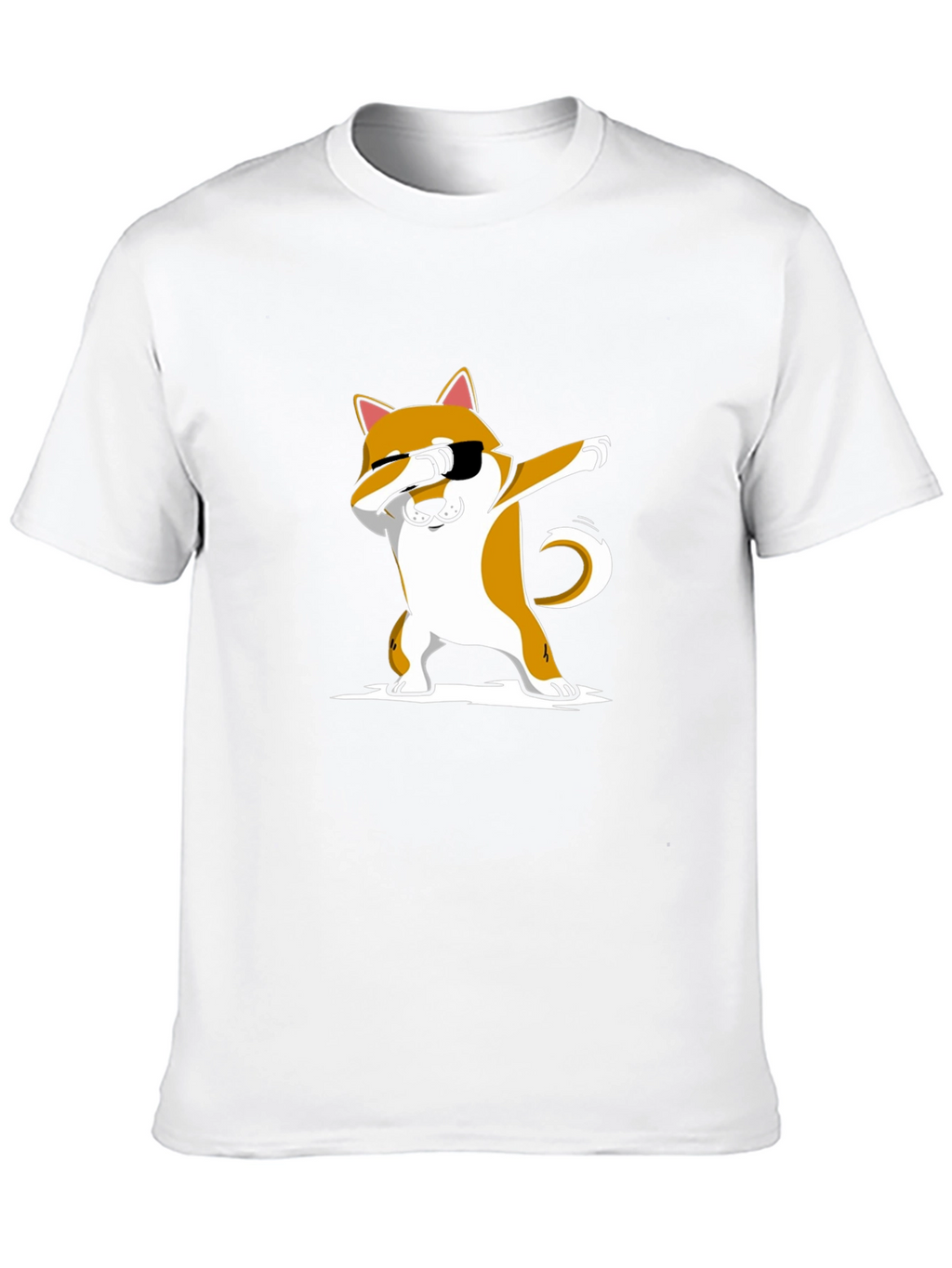 Dabbing Shiba Inu Black T-Shirt