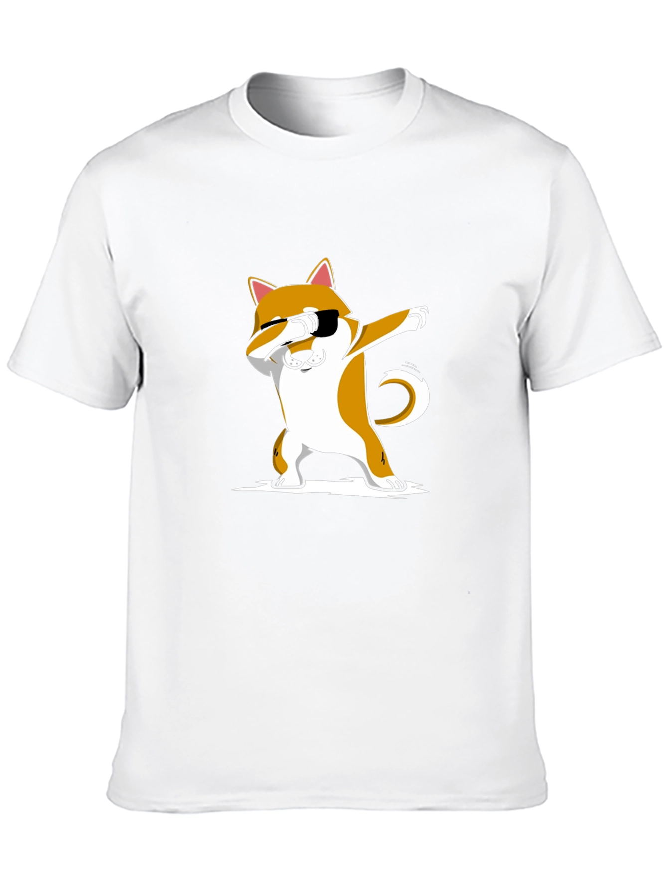 Dabbing Shiba Inu Black T-Shirt