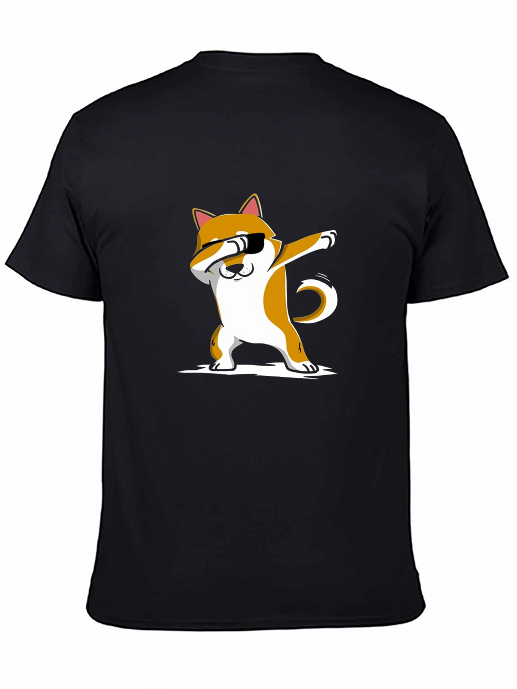 Dabbing Shiba Inu Black T-Shirt