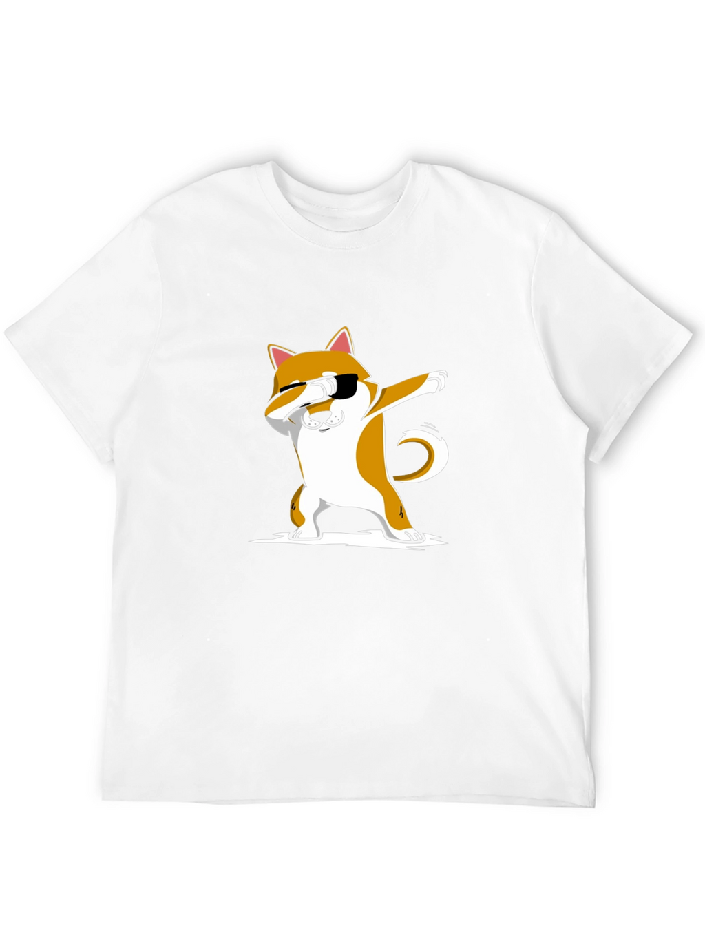 Dabbing Shiba Inu Black T-Shirt