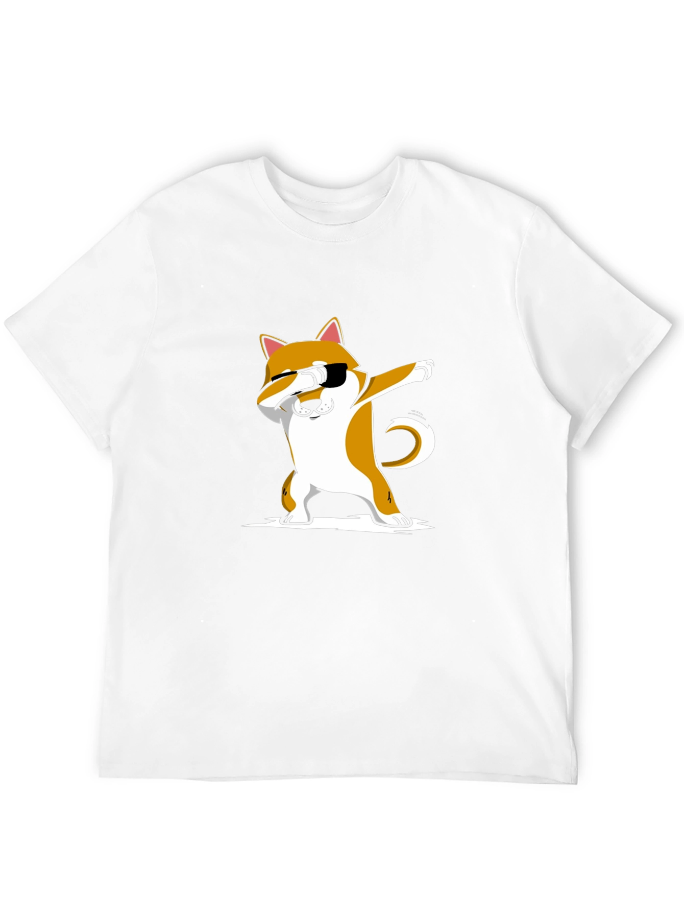 Dabbing Shiba Inu Black T-Shirt