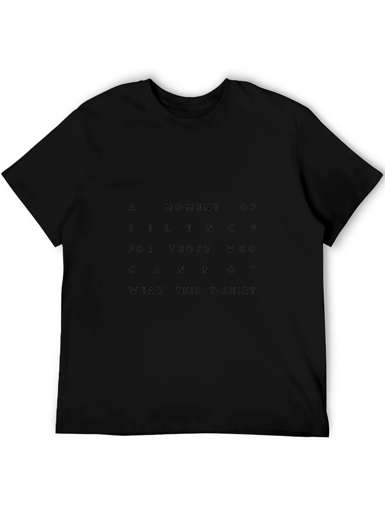 A Moment of Silence Graphic Black T-Shirt