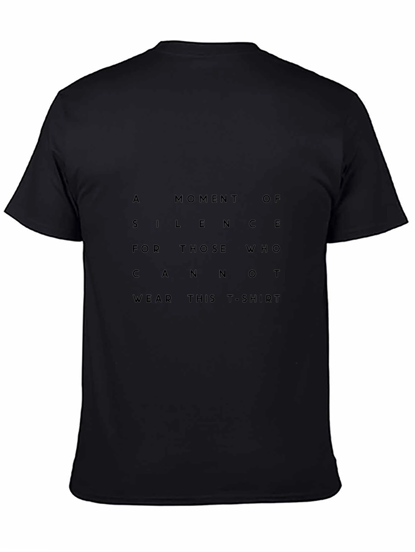 A Moment of Silence Graphic Black T-Shirt