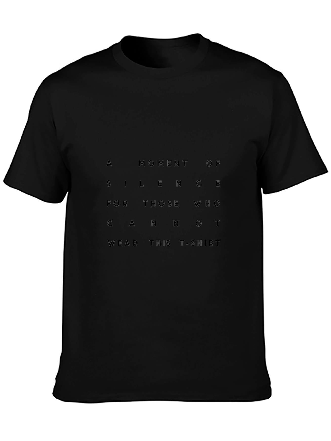 A Moment of Silence Graphic Black T-Shirt