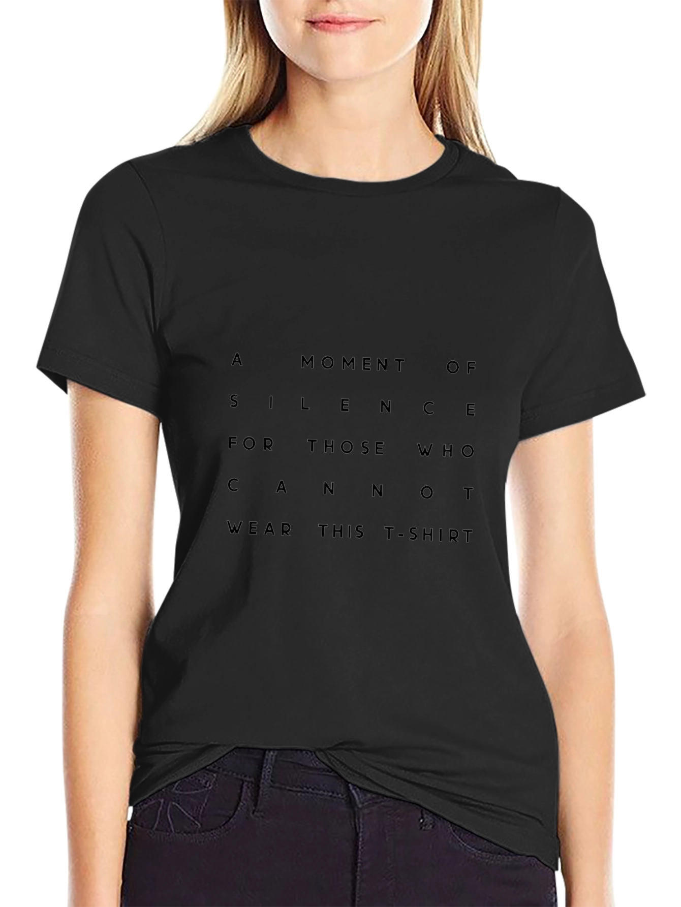 A Moment of Silence Graphic Black T-Shirt