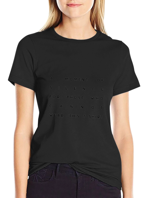 A Moment of Silence Graphic Black T-Shirt