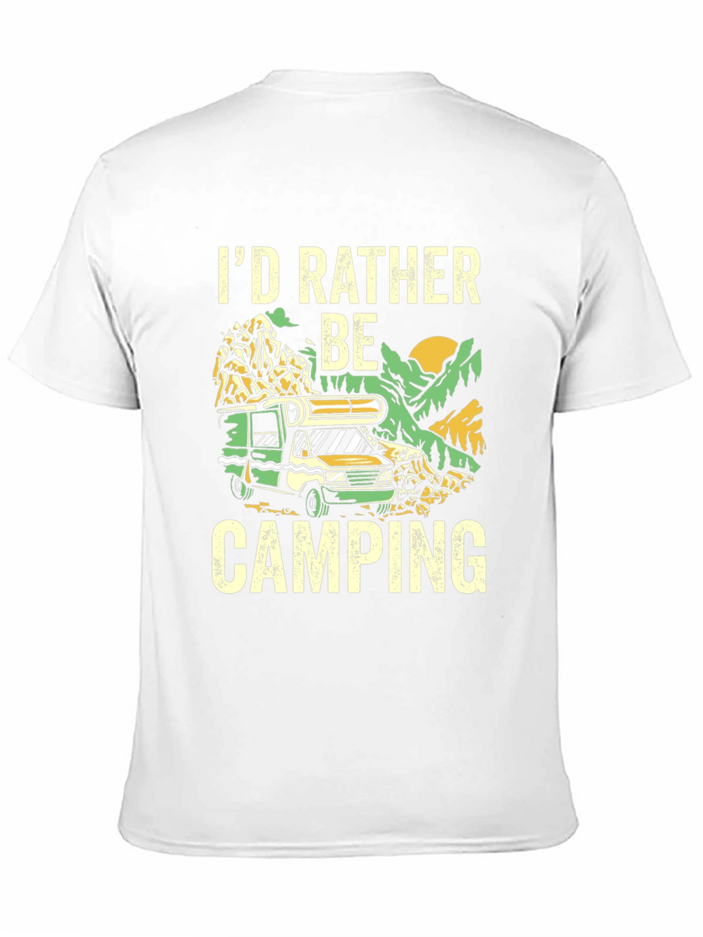 Camping T-Shirt - Id Rather Be Camping Graphic Tee
