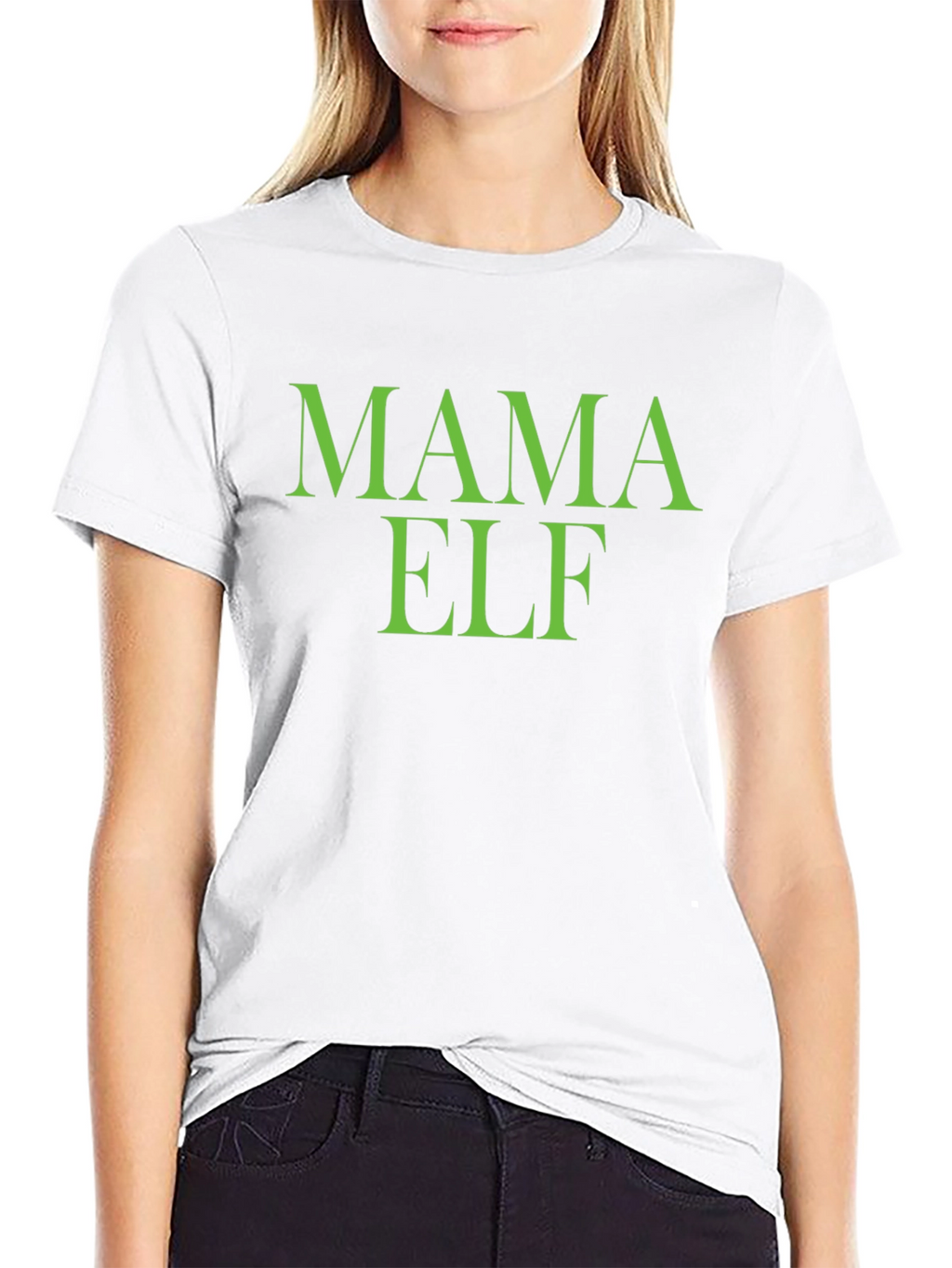 Mama Elf T-Shirt - Holiday Festive Apparel