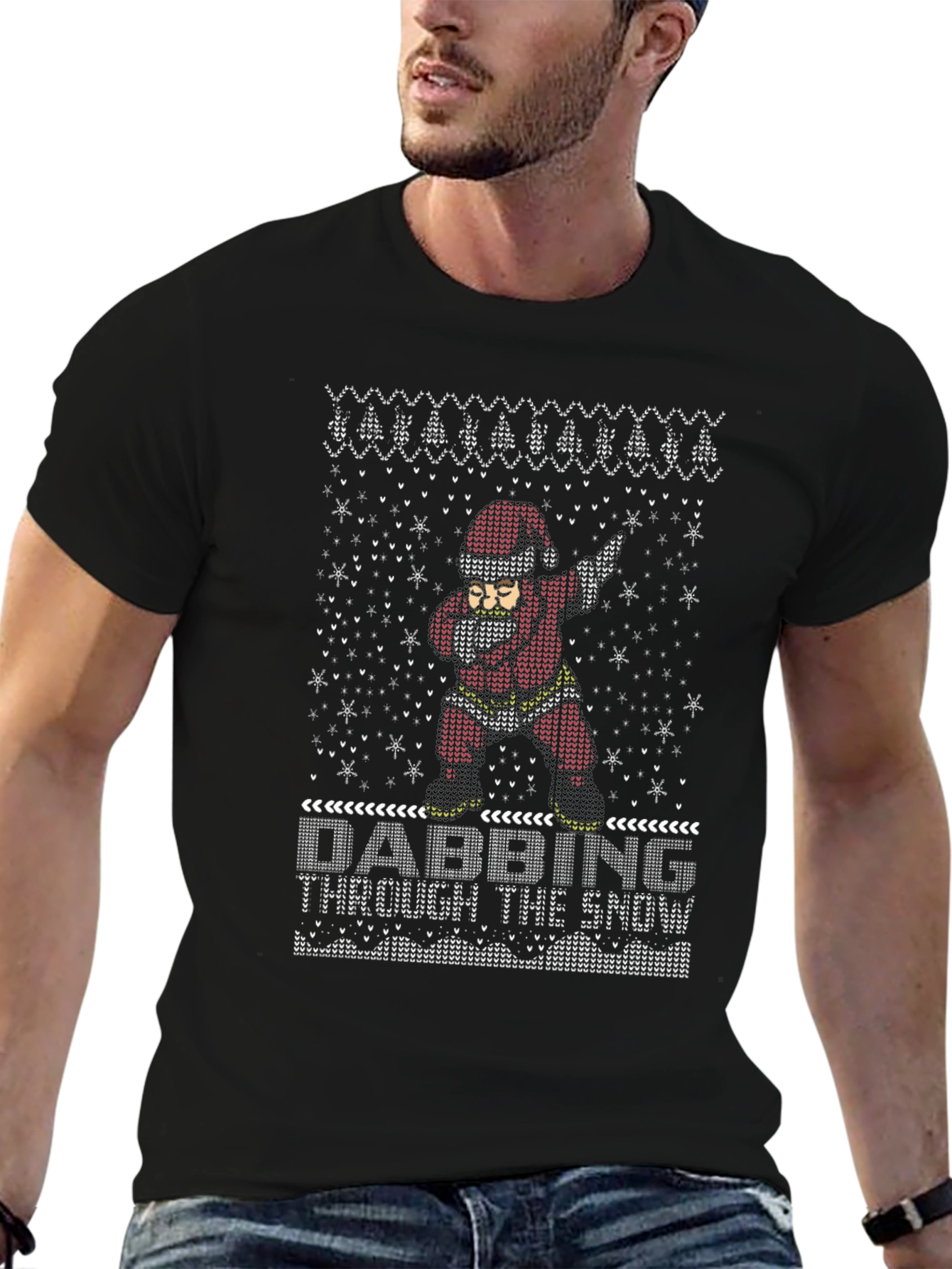 Dabbing Santa Ugly Christmas Sweater T-Shirt
