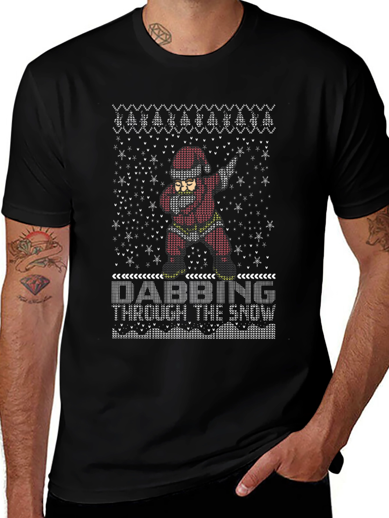Dabbing Santa Ugly Christmas Sweater T-Shirt