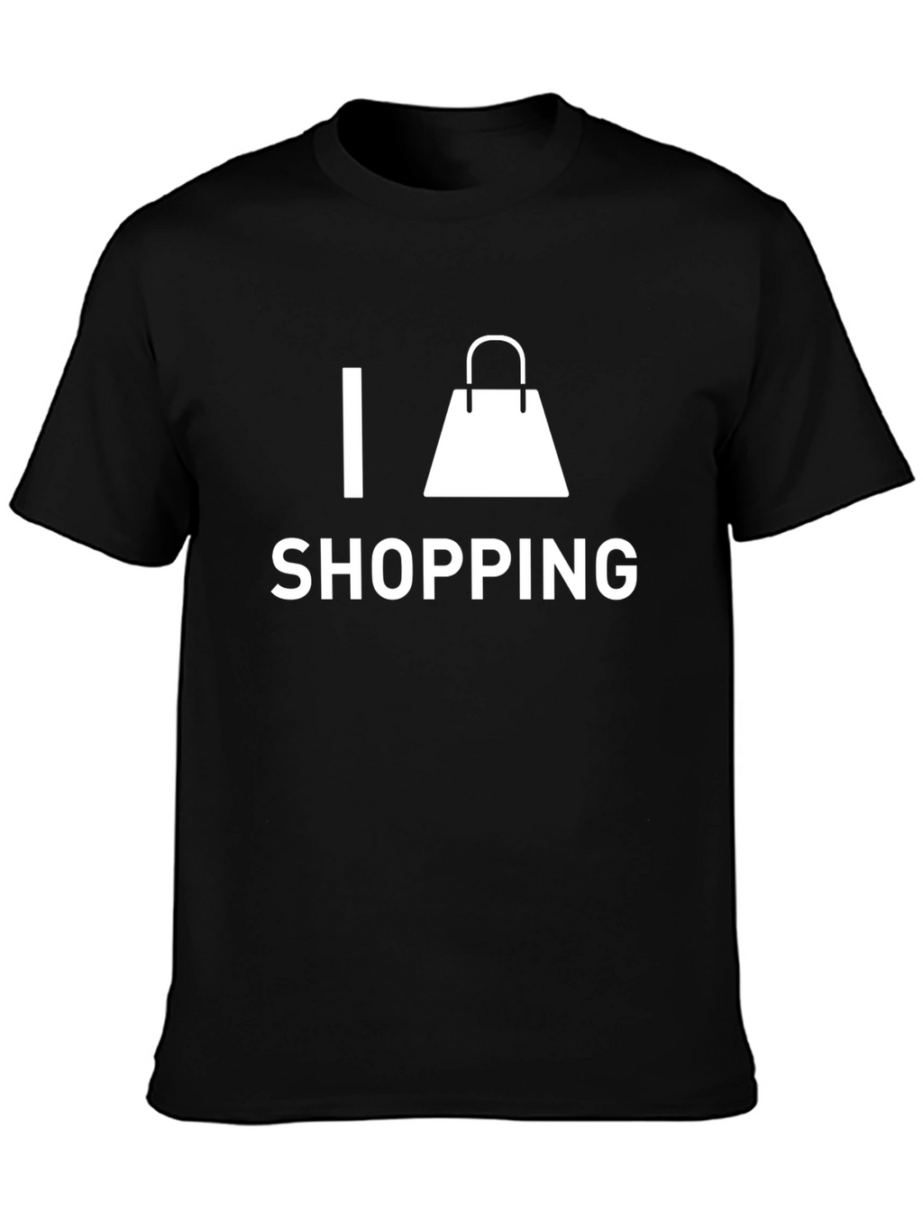 I Love Shopping Black T-Shirt