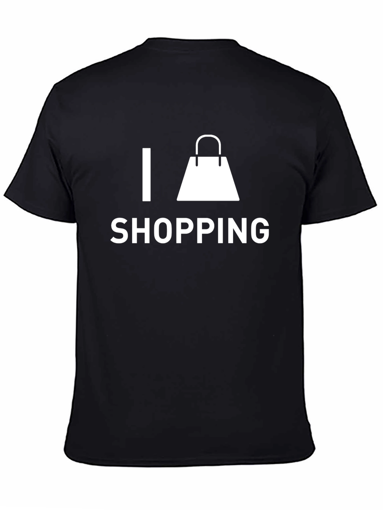 I Love Shopping Black T-Shirt