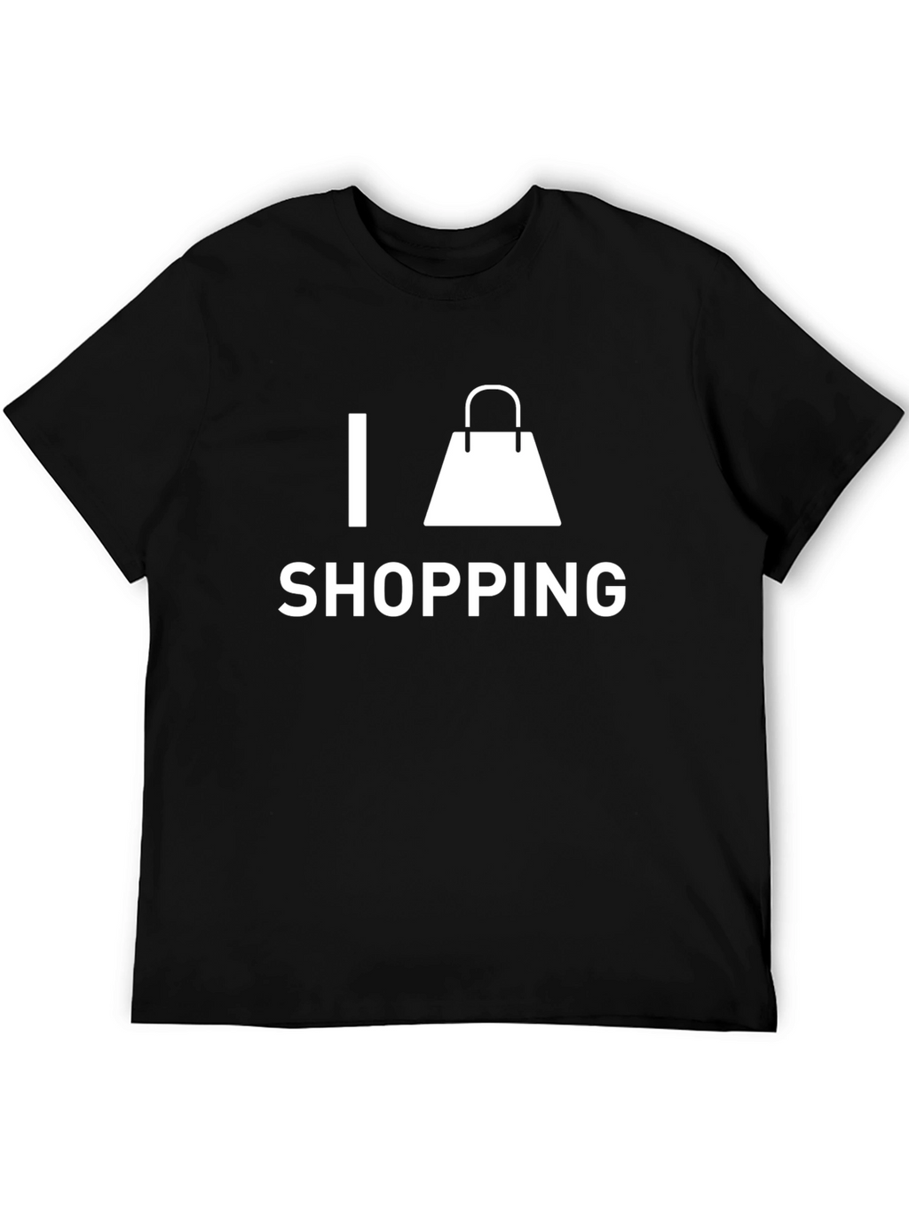 I Love Shopping Black T-Shirt
