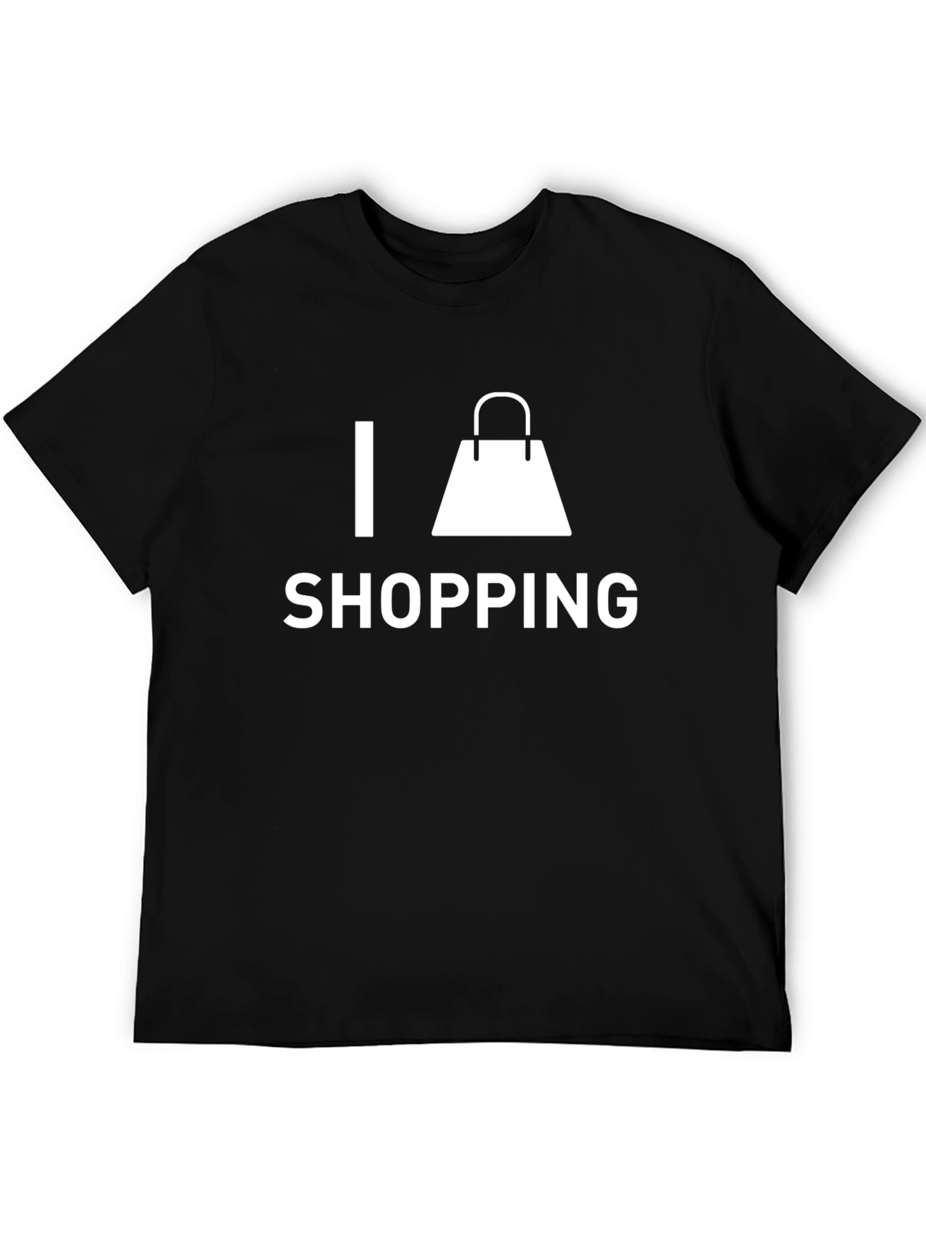 I Love Shopping Black T-Shirt