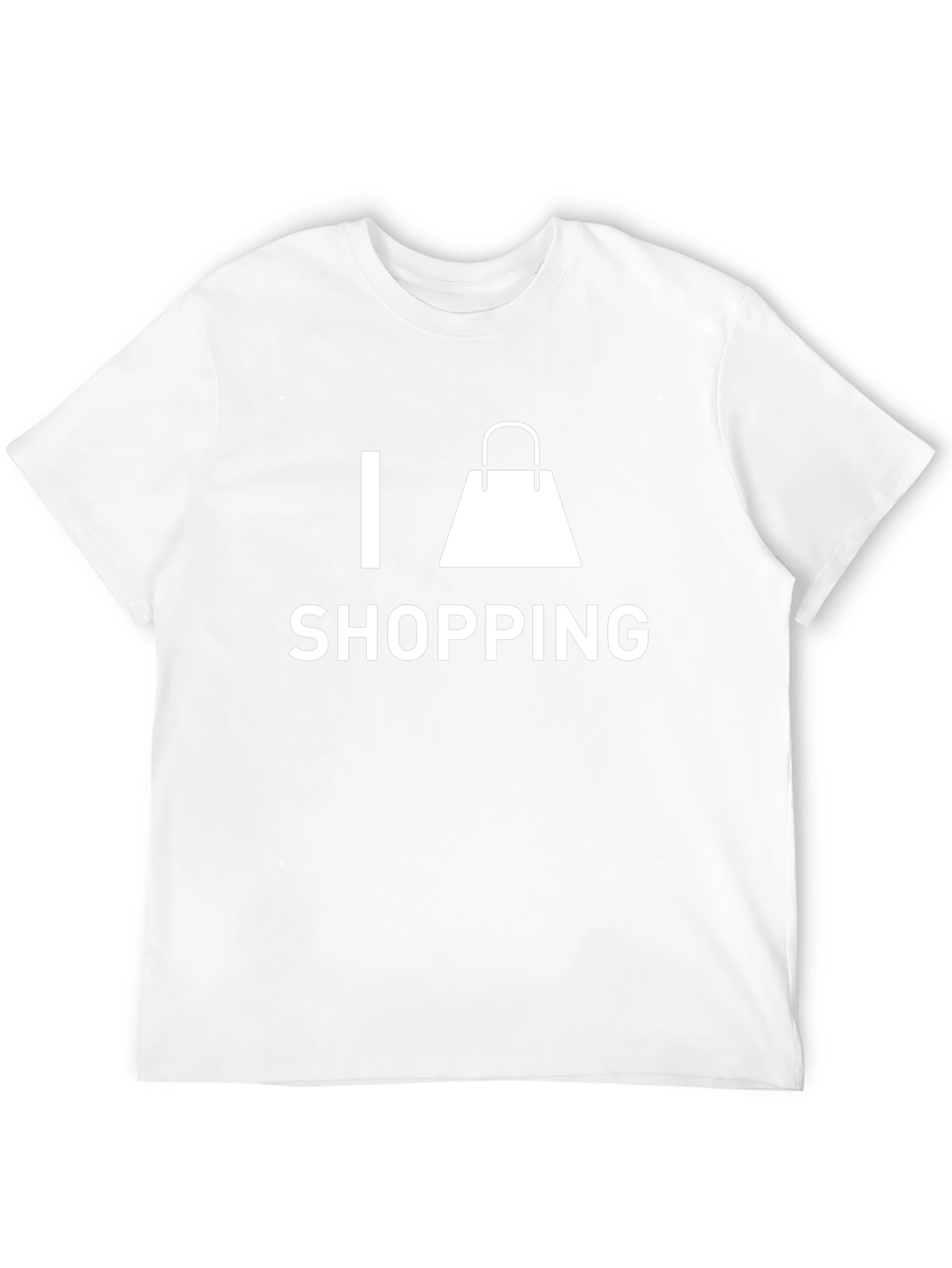 I Love Shopping Black T-Shirt