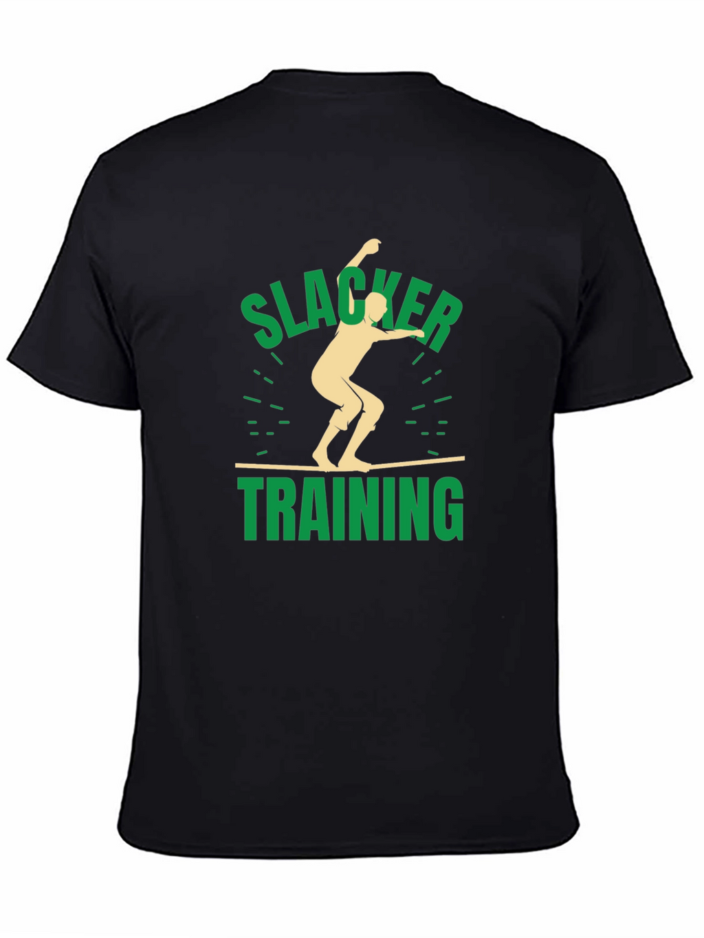 Slacker Training Black Graphic T-Shirt