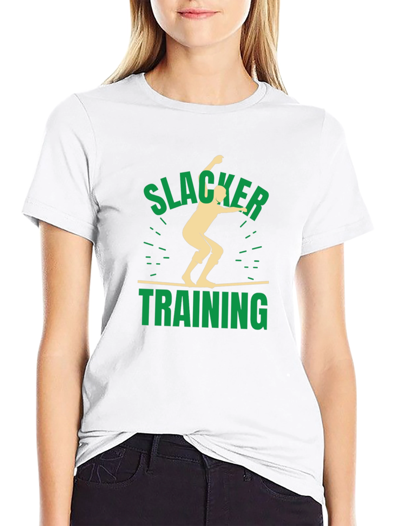 Slacker Training Black Graphic T-Shirt