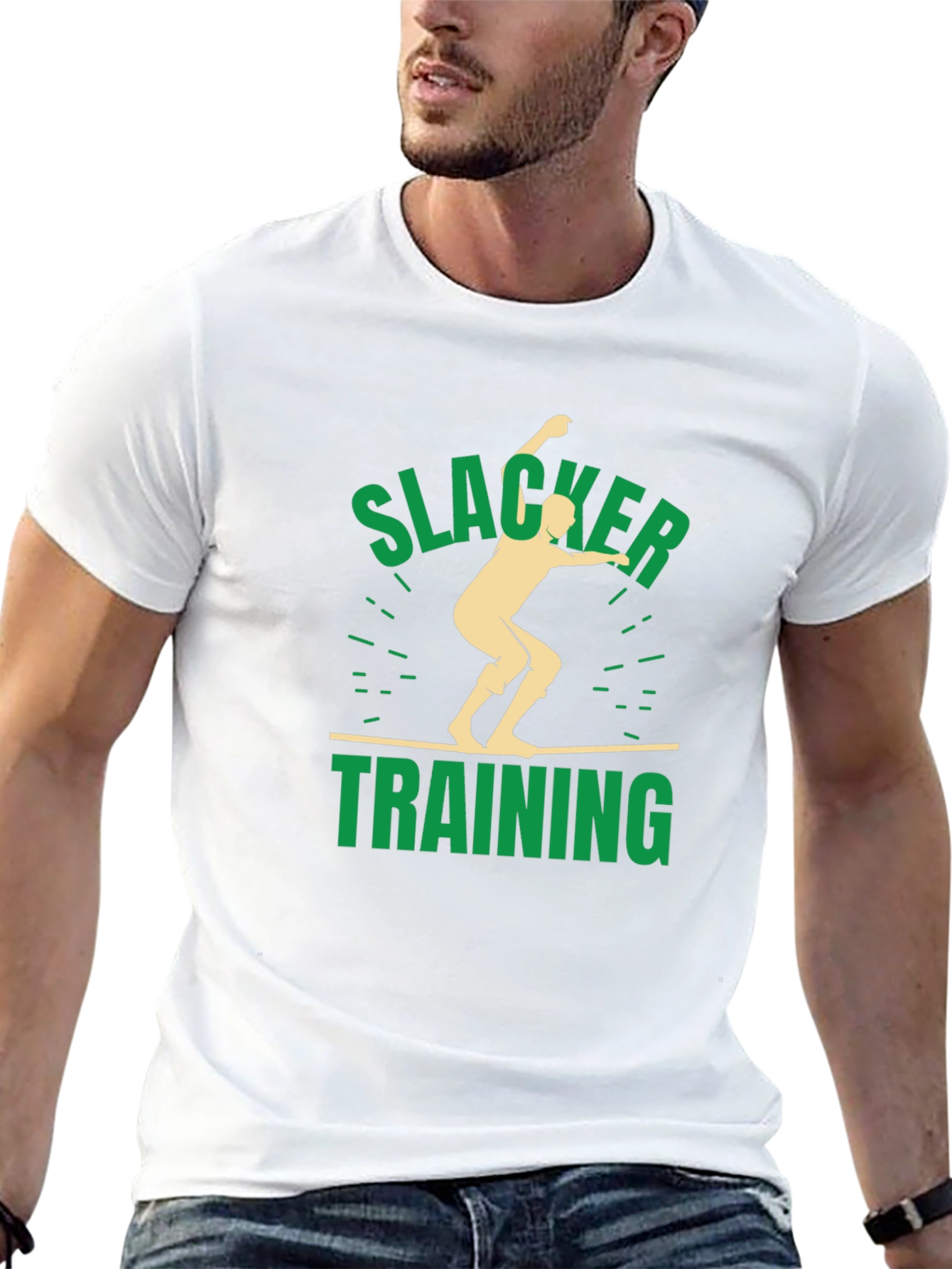 Slacker Training Black Graphic T-Shirt
