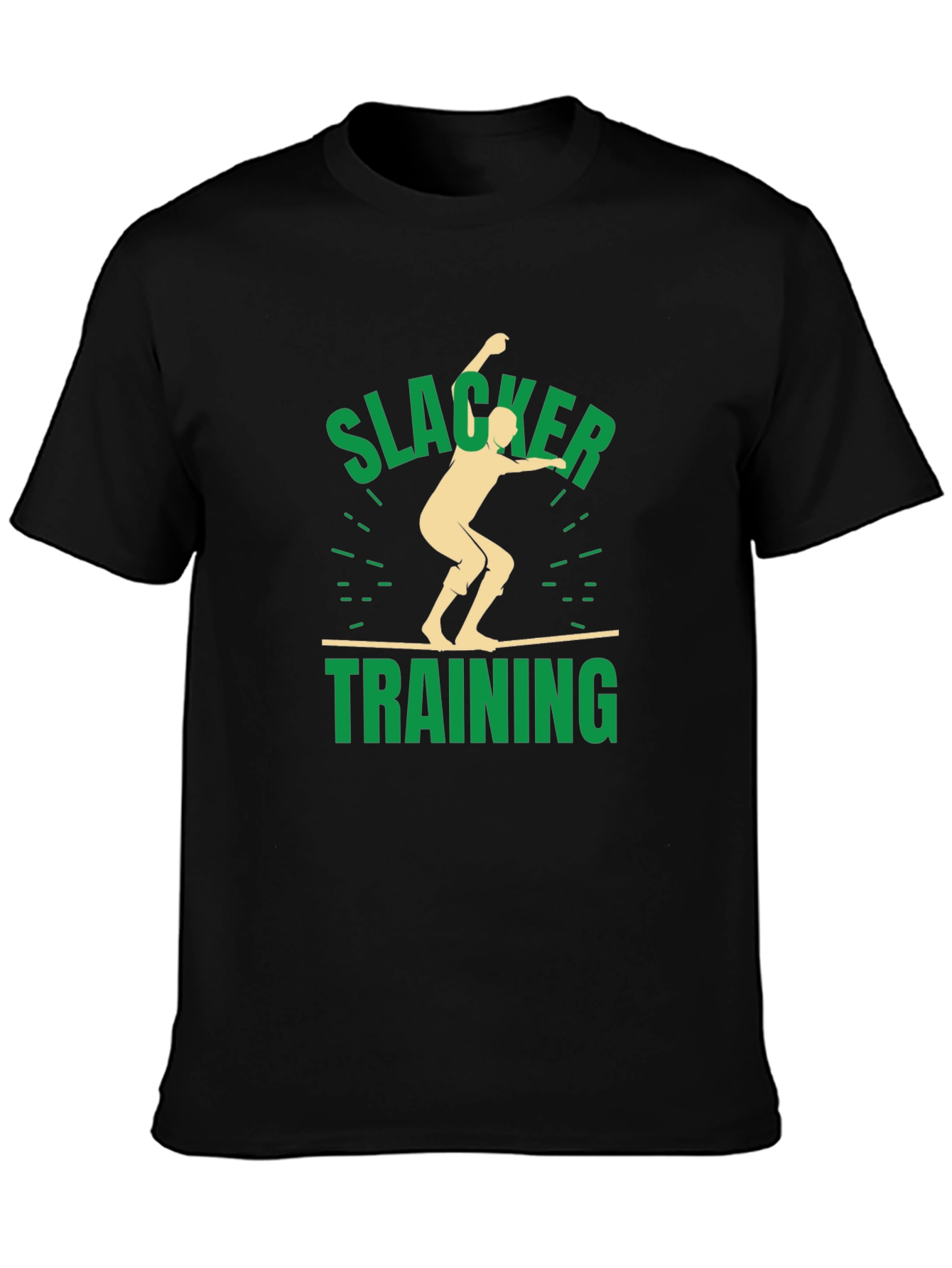 Slacker Training Black Graphic T-Shirt