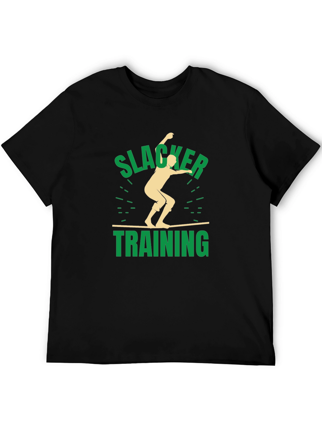 Slacker Training Black Graphic T-Shirt