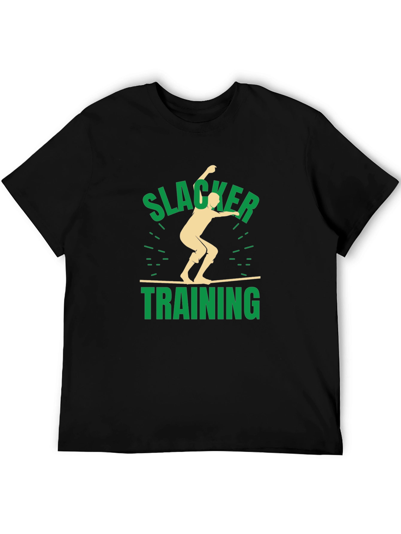 Slacker Training Black Graphic T-Shirt