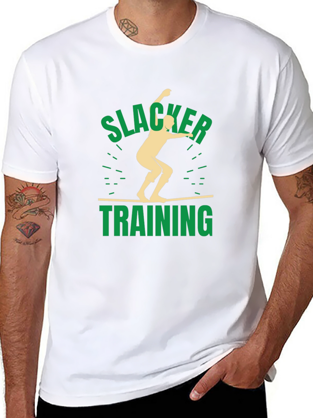 Slacker Training Black Graphic T-Shirt