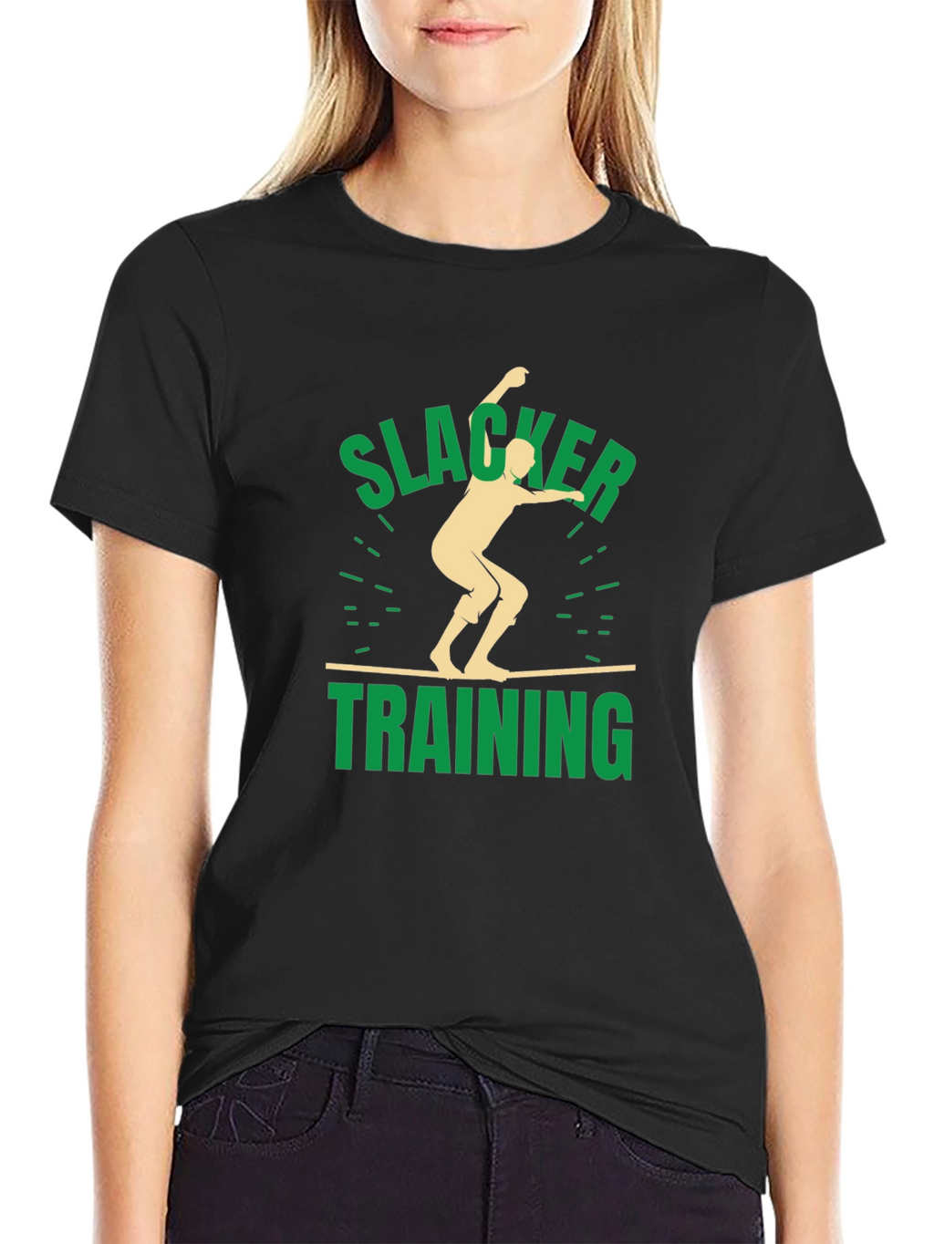 Slacker Training Black Graphic T-Shirt