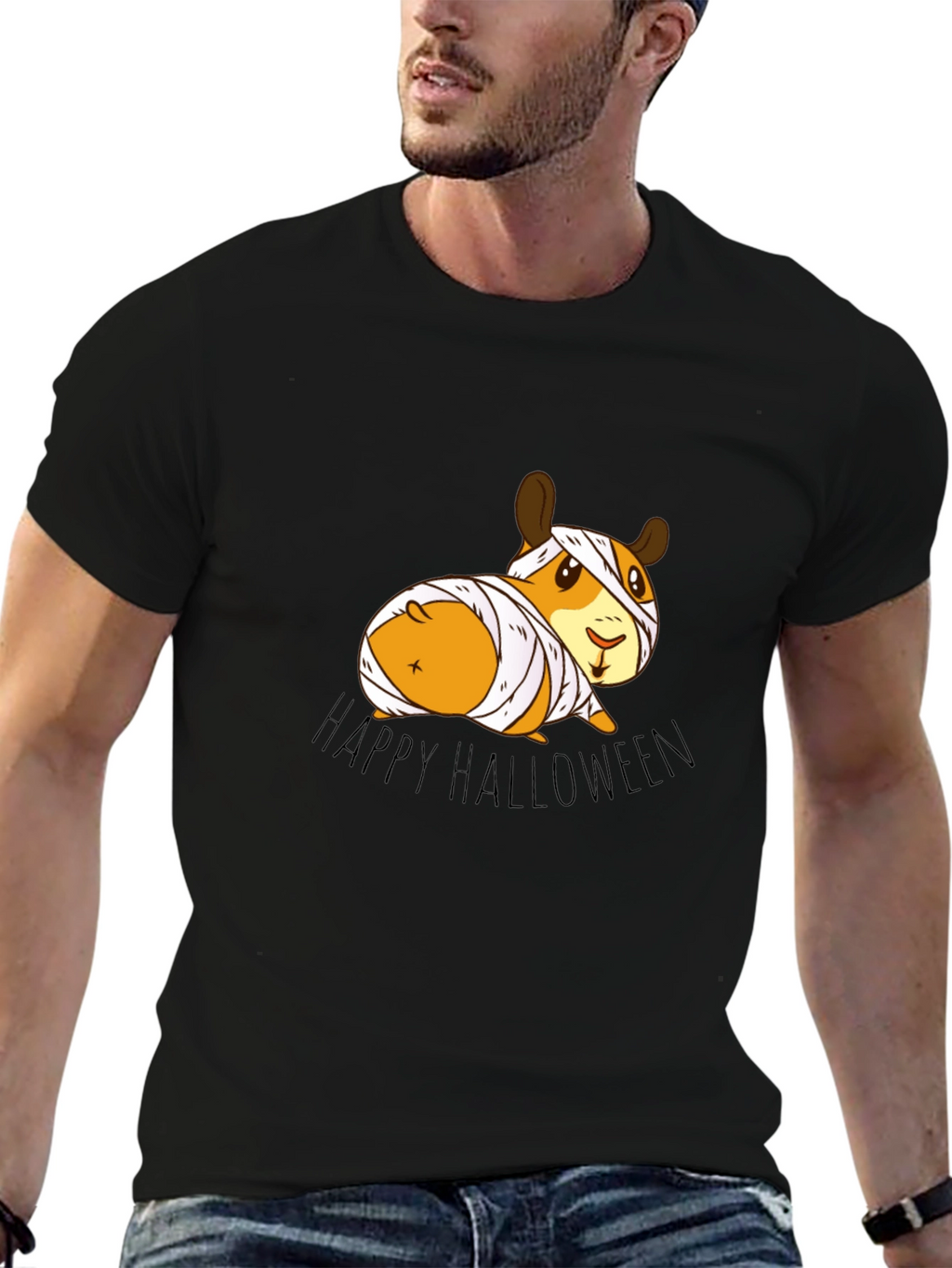 Halloween Guinea Pig Mummy T-Shirt