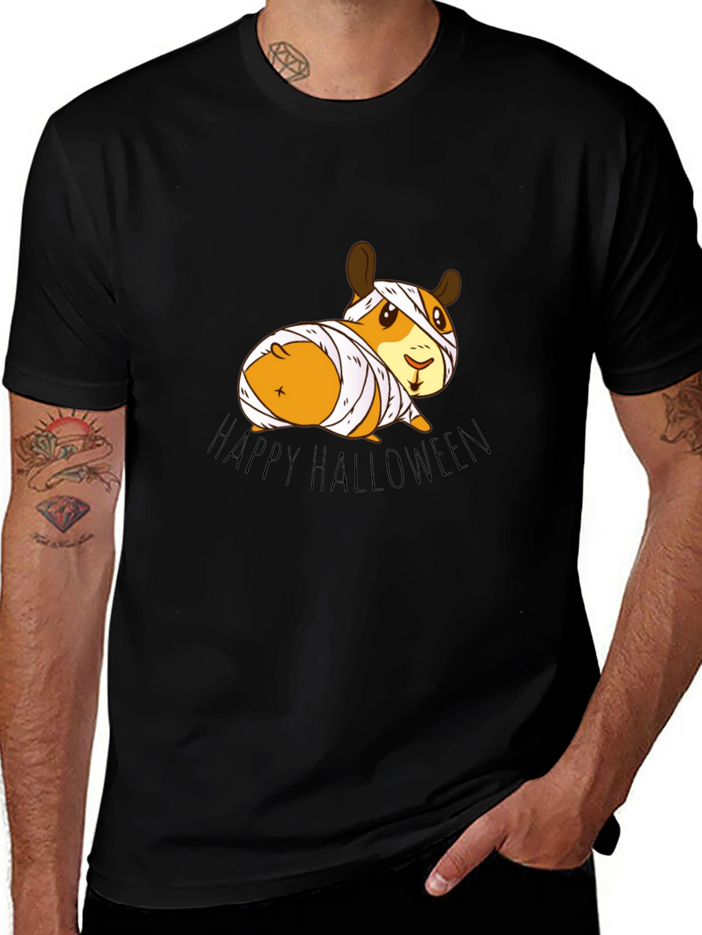 Halloween Guinea Pig Mummy T-Shirt