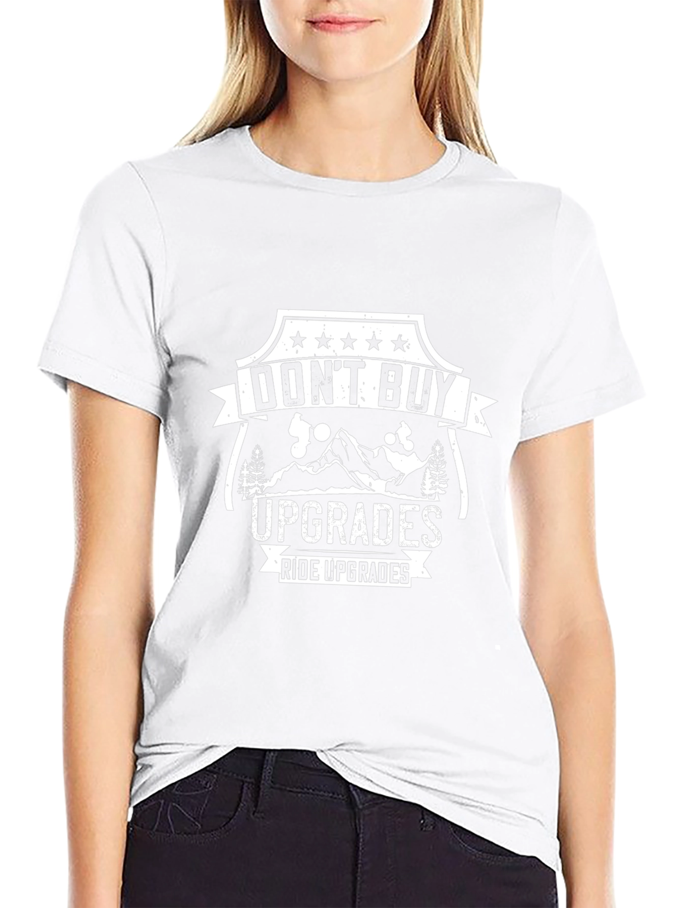 Dont Buy Upgrades Ride Upgrades Black T-Shirt