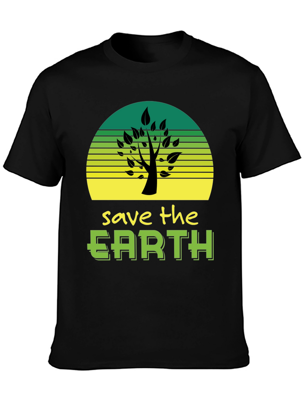 Save The Earth Graphic Tee - Eco Friendly Design