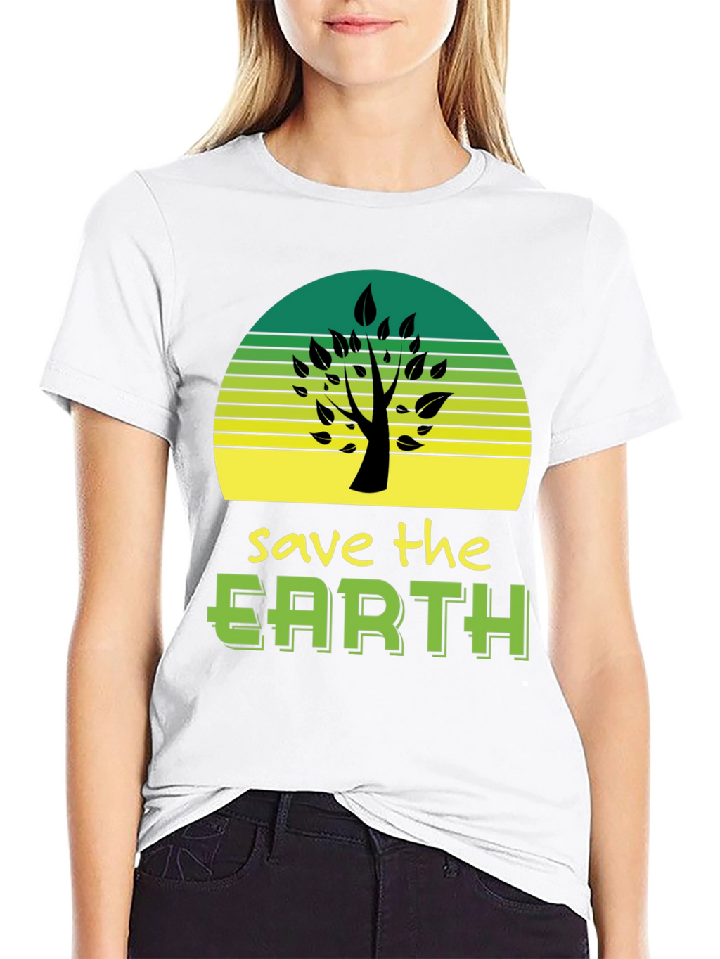 Save The Earth Graphic Tee - Eco Friendly Design