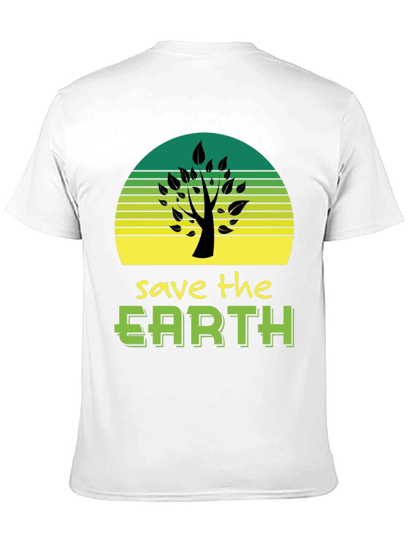 Save The Earth Graphic Tee - Eco Friendly Design