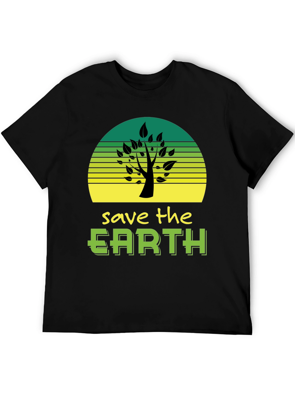 Save The Earth Graphic Tee - Eco Friendly Design